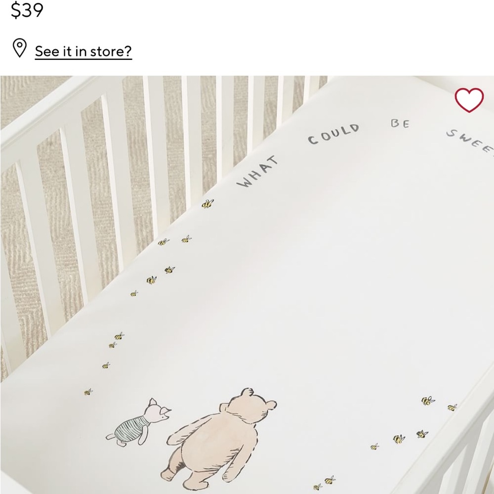 Pottery Barn Kids Winnie the Pooh Crib Sheets